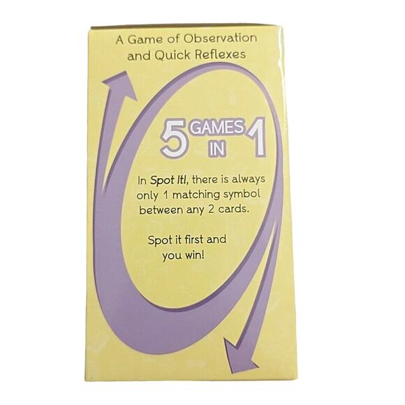 New Spot It! Classic Family Party Matching Card Game - Picture 4 of 7